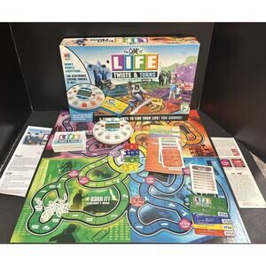 The Game of Life Twists & Turns Milton Bradley Board Game 100% Complete Tested